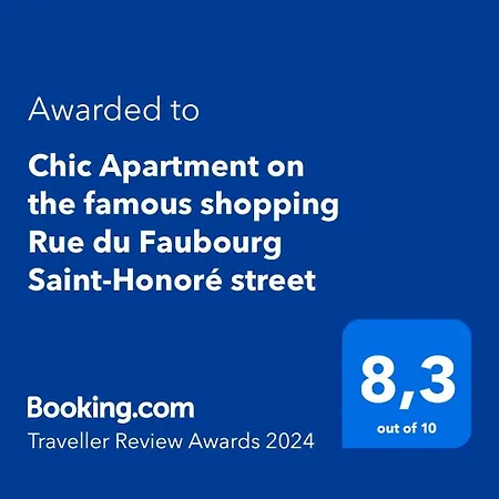 Chic On The Famous Shopping Rue Du Faubourg Saint-honoré Street Appartamento *